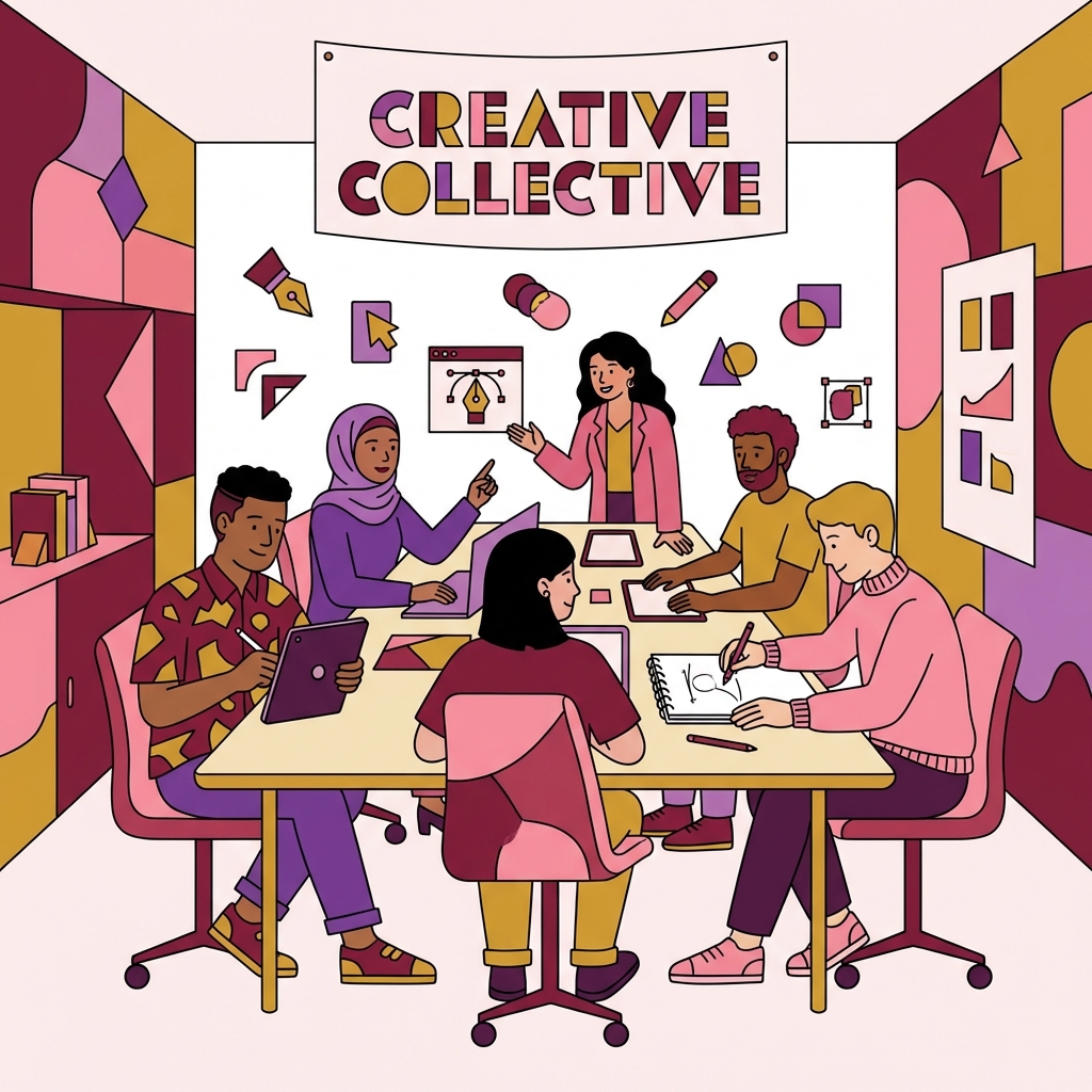 Tim Admin Profesional Maroon Souvenir