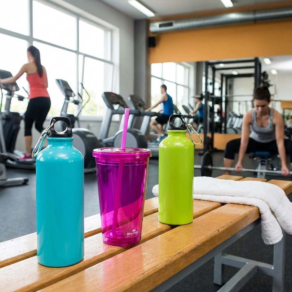 Sport Bottle Aluminium & Plastik