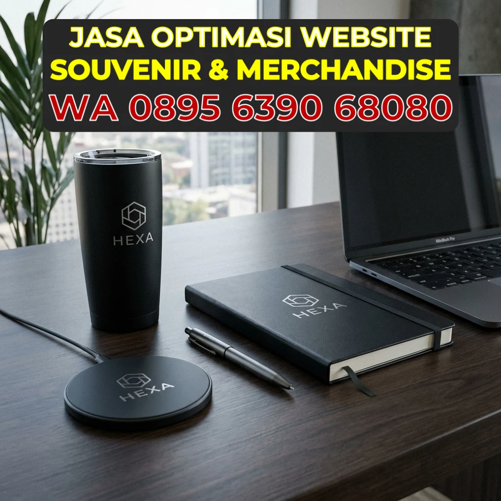 Set Meja Kerja Eksekutif dengan Branding Elegan