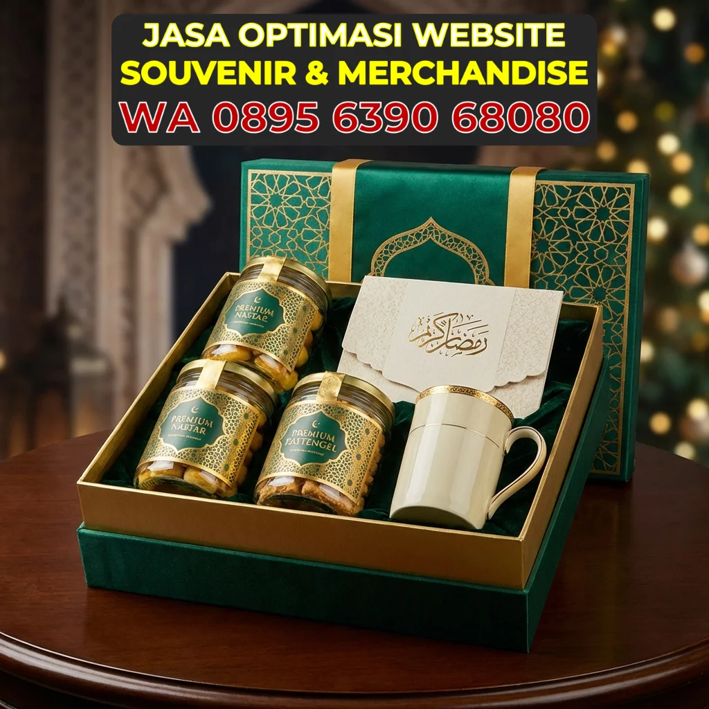 Hampers Lebaran Eksklusif Berisi Kue Kering dan Cangkir Keramik