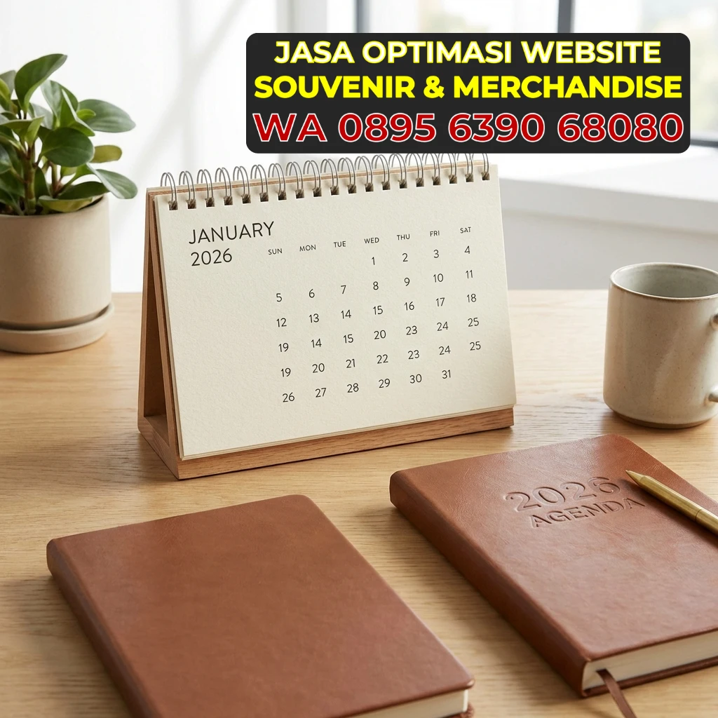 Desain Kalender Meja Minimalis 2026