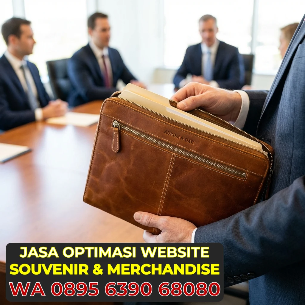 Clutch Bag Kulit untuk Dokumen Meeting