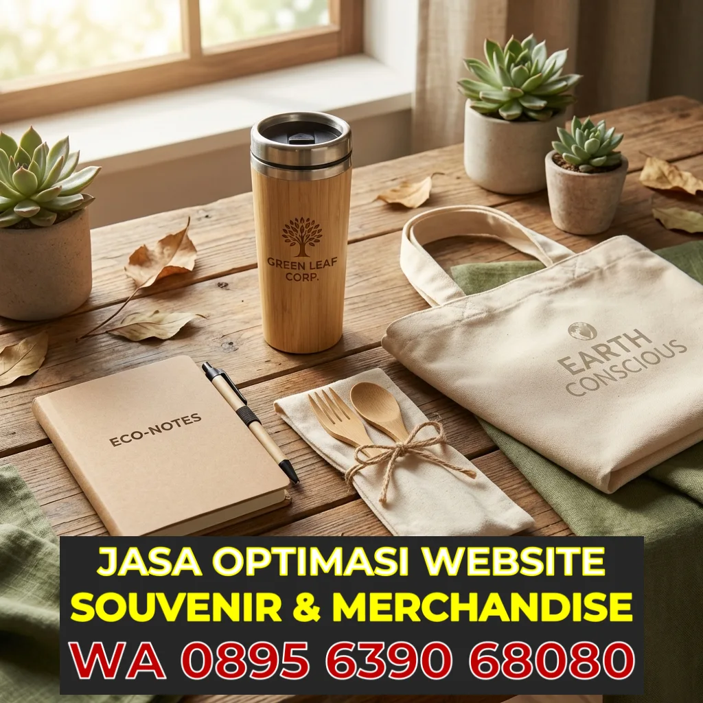 Koleksi Souvenir Eco Friendly: Tumbler Bambu, Notebook Daur Ulang, dan Tas Kanvas